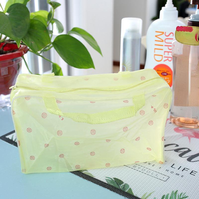 Waterproof Lightweight Portable Cosmetic Bag Double Handle Zipper Toiletry Bag