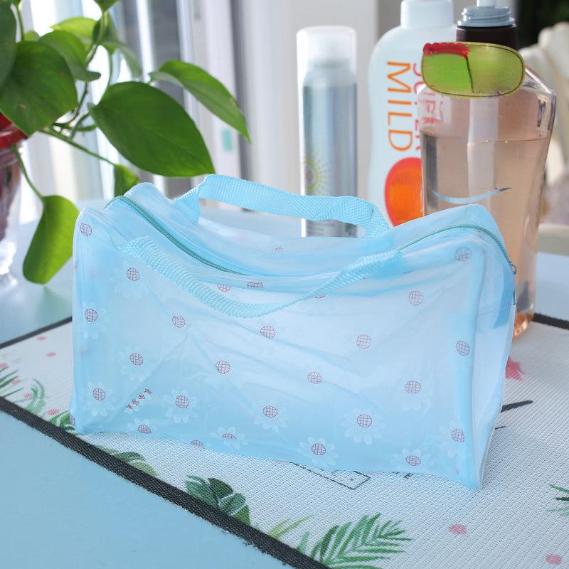 Waterproof Lightweight Portable Cosmetic Bag Double Handle Zipper Toiletry Bag