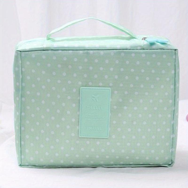 Floral Print Cosmetic Bag Lightweight Travel Makeup Pouch Portable Toiletry Bag