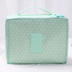 Floral Print Cosmetic Bag Lightweight Travel Makeup Pouch Portable Toiletry Bag
