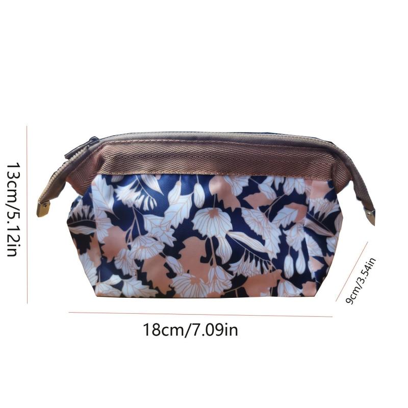 Stylish Zipper Makeup Bag Lightweight Cosmetic Bag For Travel