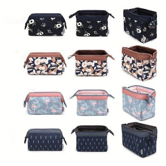 Stylish Zipper Makeup Bag Lightweight Cosmetic Bag For Travel