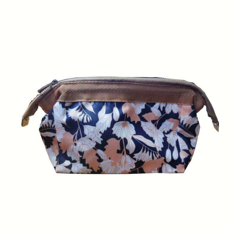 Stylish Zipper Makeup Bag Lightweight Cosmetic Bag For Travel