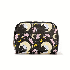 Cartoon Pattern Zipper Pouch Clutch Organizer Coin Purse