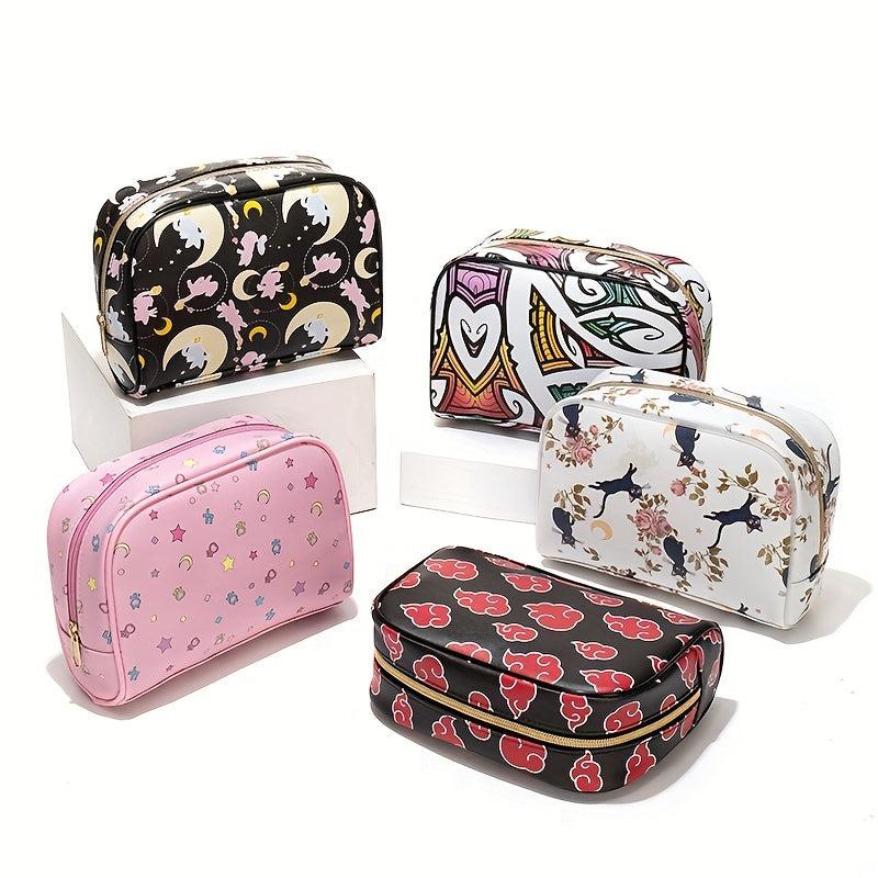 Cartoon Pattern Zipper Pouch Clutch Organizer Coin Purse