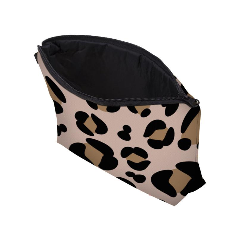 Leopard Print Makeup Pouch Carry On Bag Clutch Storage Bag
