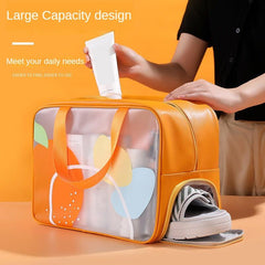 Travel Storage Handbag Versatile Toiletry Wash Bag Waterproof Satchel Bag