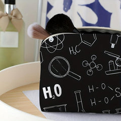 Chemical Element Cosmetic Bag Women Portable Travel Toiletry Storage