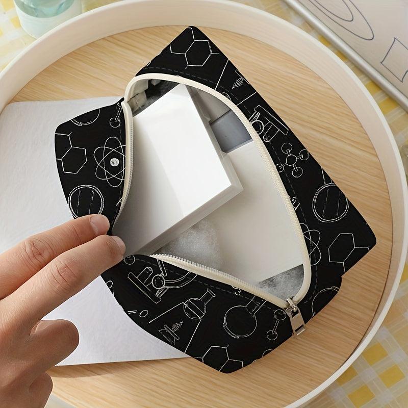 Chemical Element Cosmetic Bag Women Portable Travel Toiletry Storage