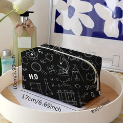 Chemical Element Cosmetic Bag Women Portable Travel Toiletry Storage
