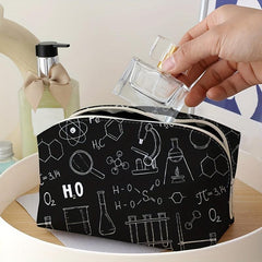 Chemical Element Cosmetic Bag Women Portable Travel Toiletry Storage