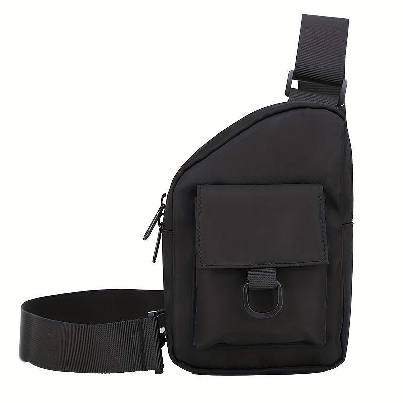 Men's Oxford Cloth Crossbody Chest Bag Large Capacity Sling Bag