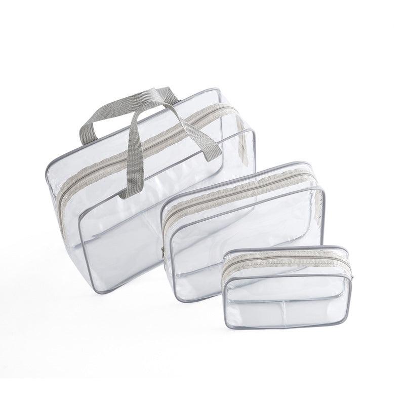 Clear Zipper Cosmetic Bag Organizer Versatile Toiletry Bag