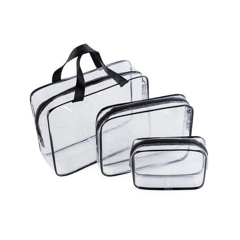 Clear Zipper Cosmetic Bag Organizer Versatile Toiletry Bag