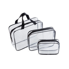 Clear Zipper Cosmetic Bag Organizer Versatile Toiletry Bag