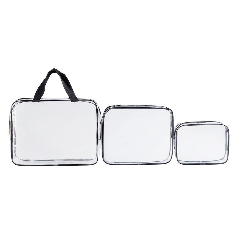 Clear Zipper Cosmetic Bag Organizer Versatile Toiletry Bag