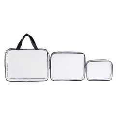 Clear Zipper Cosmetic Bag Organizer Versatile Toiletry Bag