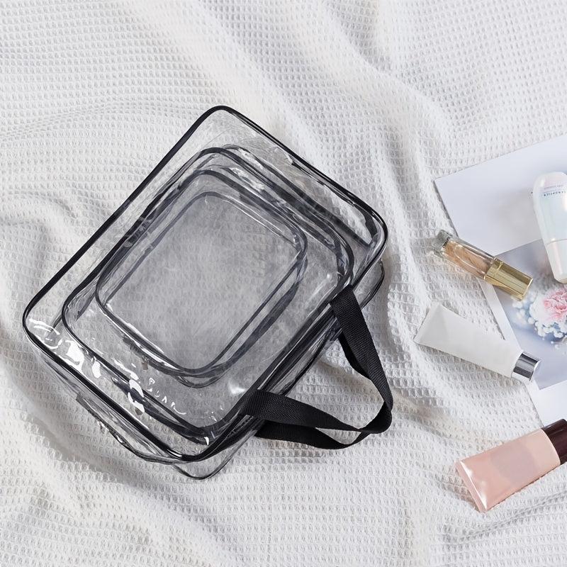 Clear Zipper Cosmetic Bag Organizer Versatile Toiletry Bag