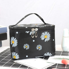 Flower Pattern Makeup Zipper Handbag Cosmetic Bag