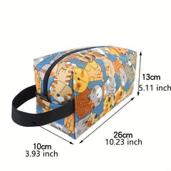 Cartoon Animal Makeup Zipper Bag Versatile Storage Pouch