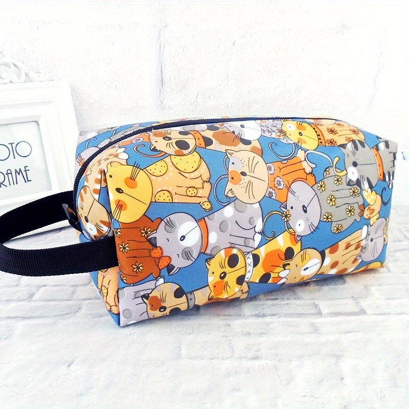 Cartoon Animal Makeup Zipper Bag Versatile Storage Pouch