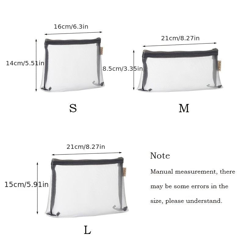 Portable Cosmetic Bag Travel Toiletry Wash Bag With Zipper