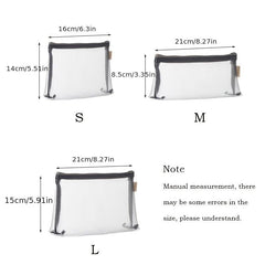 Portable Cosmetic Bag Travel Toiletry Wash Bag With Zipper