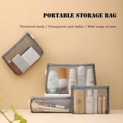Portable Cosmetic Bag Travel Toiletry Wash Bag With Zipper