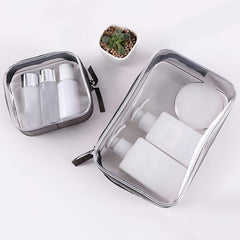 Transparent Cosmetic Bag Lightweight Portable Carry On Pouch Makeup Bag