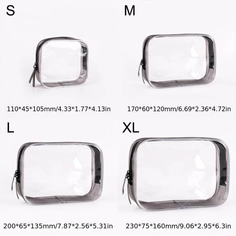 Transparent Cosmetic Bag Lightweight Portable Carry On Pouch Makeup Bag