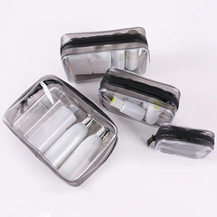 Transparent Cosmetic Bag Lightweight Portable Carry On Pouch Makeup Bag