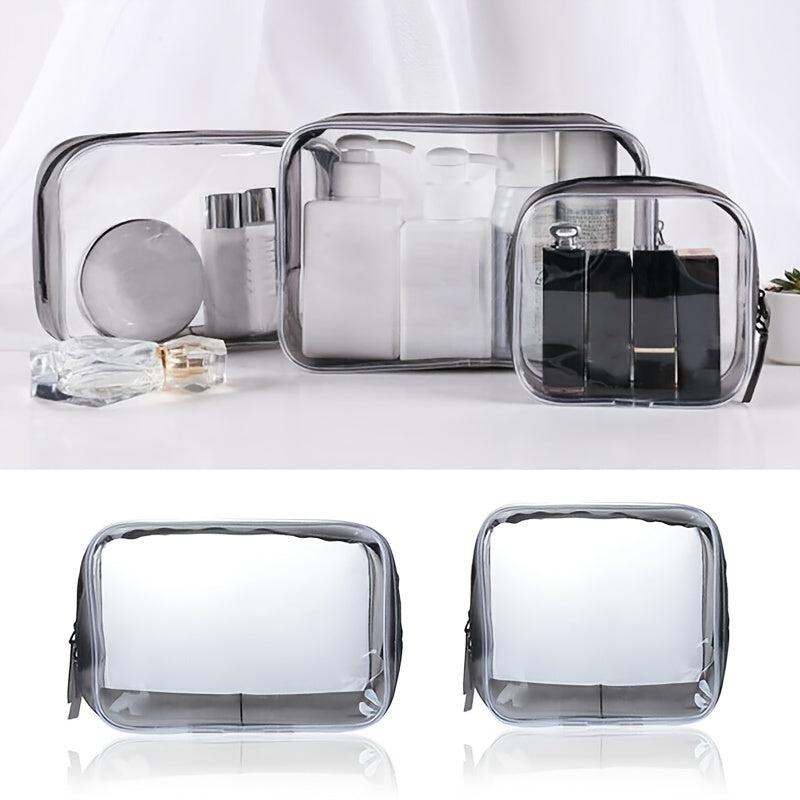 Transparent Cosmetic Bag Lightweight Portable Carry On Pouch Makeup Bag