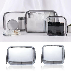 Transparent Cosmetic Bag Lightweight Portable Carry On Pouch Makeup Bag