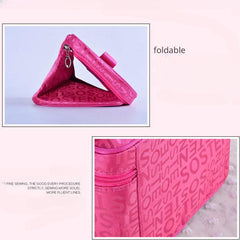 Letter Graphic Waterproof Cosmetic Bag Travel Toiletry Organizer