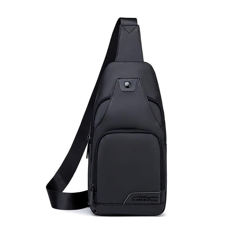 Waterproof Sling Bag Crossbody Backpack USB Charging Port Travel Hiking
