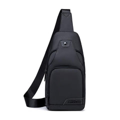 Waterproof Sling Bag Crossbody Backpack USB Charging Port Travel Hiking