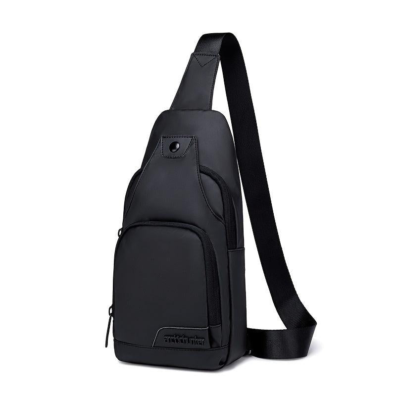 Waterproof Sling Bag Crossbody Backpack USB Charging Port Travel Hiking