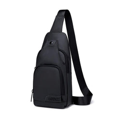 Waterproof Sling Bag Crossbody Backpack USB Charging Port Travel Hiking