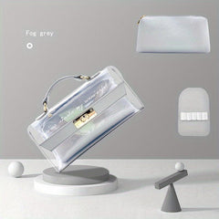 Transparent Waterproof Cosmetic Satchel Bag Plastic Makeup Storage Organizer