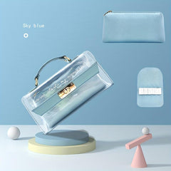 Transparent Waterproof Cosmetic Satchel Bag Plastic Makeup Storage Organizer