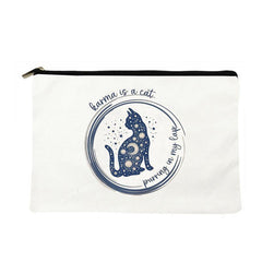 Cartoon Print Comestic Bag Portable Toiletry Pouch Travel Makeup Organizer