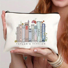Cartoon Print Comestic Bag Portable Toiletry Pouch Travel Makeup Organizer