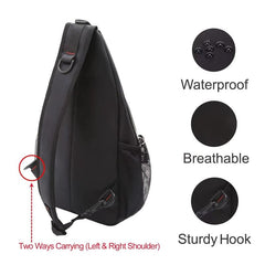 Sling Backpack Crossbody Shoulder Bag Travel Hiking Daypack