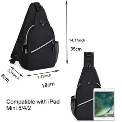 Sling Backpack Crossbody Shoulder Bag Travel Hiking Daypack