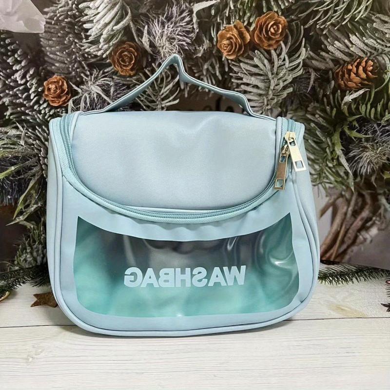 Large Capacity Cosmetic Bag Zipper Portable Toiletry Wash Bag