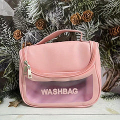 Large Capacity Cosmetic Bag Zipper Portable Toiletry Wash Bag