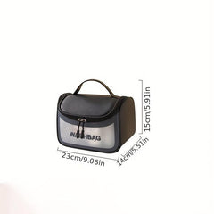 Large Capacity Cosmetic Bag Zipper Portable Toiletry Wash Bag