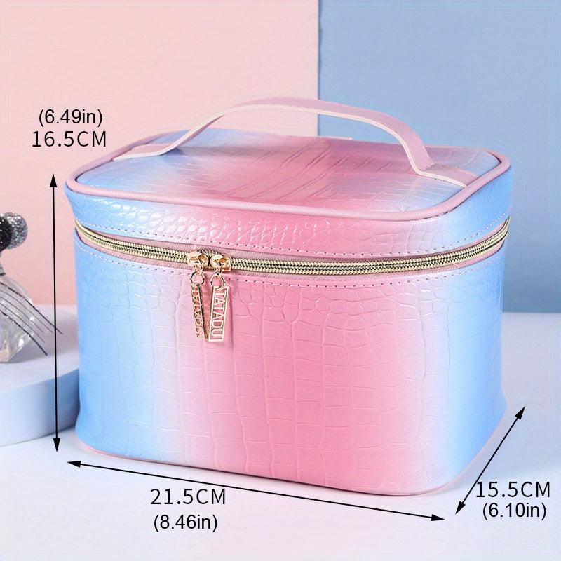 Gradient Makeup Bag Lightweight Toiletry Wash Bag