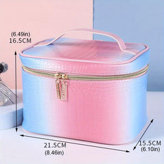 Gradient Makeup Bag Lightweight Toiletry Wash Bag