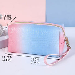 Gradient Makeup Bag Lightweight Toiletry Wash Bag